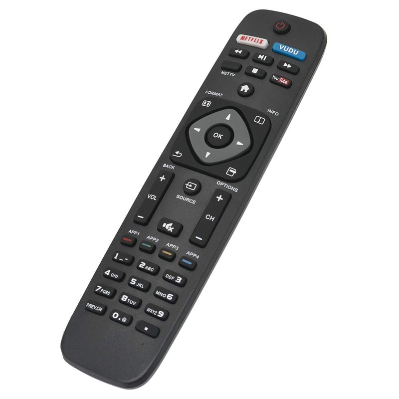 ZdalaMit Remote Control Replacement Applicable for Philips Smart Ultra HDTV 55PFL5603/F7 55PFK5402/F7 50PFL6602/F7 50PFL5601/F7 75PFL5603/F7 50PFL5903/F7 55PFL5903/F7 65PFL5903/F7 43PFL5703/F7 50PFL5703/F7 - Image 1